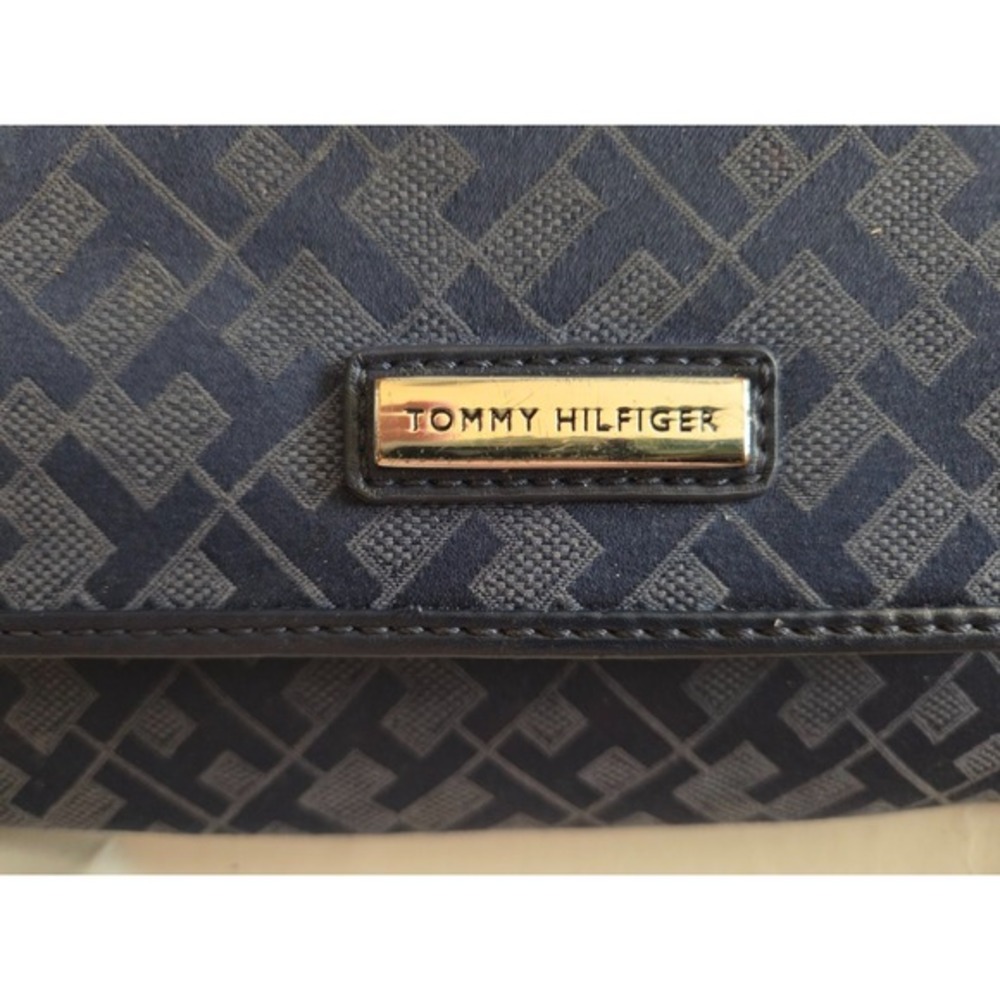 Tommy Hilfiger Blue Women's Genuine Wallet‎ Trifold Check Organizer Used - Picture 3 of 5